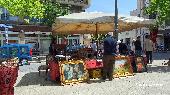 Il mercatino dell'usato durante l'edizione 2013 della Fiera d'Aprile