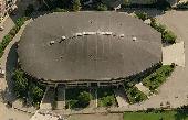 Il Palazzetto dello sport visto dall'alto